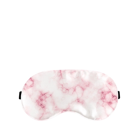 Шелковая маска для сна, цвет розовый мрамор