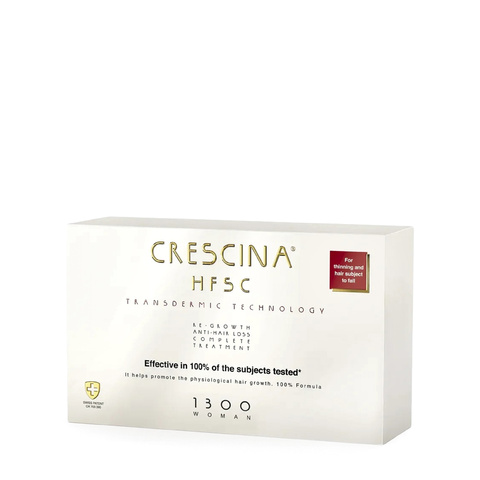 Комплекс против выпадения и для роста волос у женщин Transdermic HFSC 100% Complete Treatment (Re-Growth + Anti-Hair Loss) 1300/