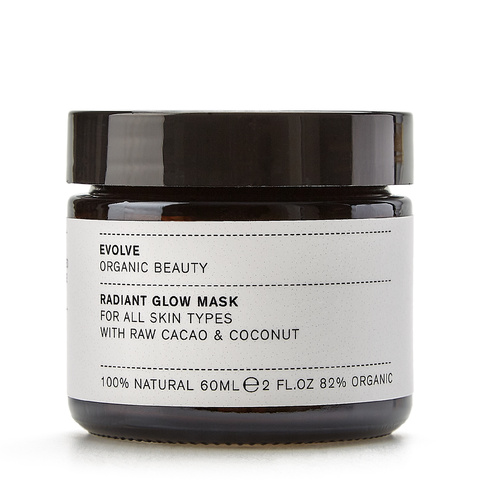 Очищающая маска Radiant Glow Mask с какао и частицами кокосовой скорлупы