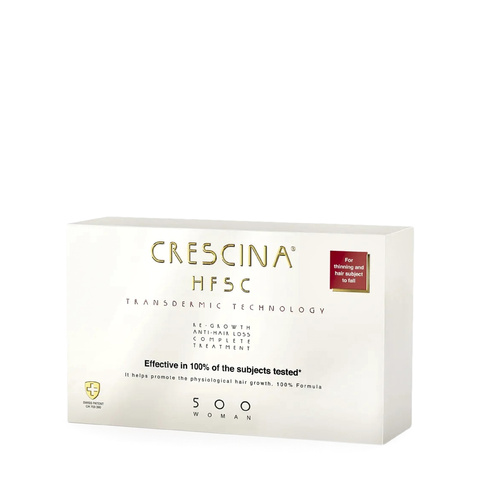 Комплекс против выпадения и для роста волос у женщин Transdermic HFSC 100% Complete Treatment (Re-Growth + Anti-Hair Loss) 500