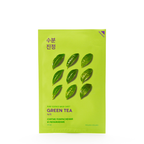 Противовоспалительная тканевая маска для лица Pure Essence Green Tea
