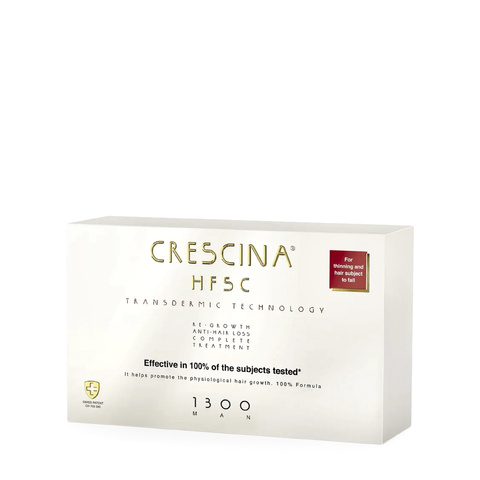 Комплекс против выпадения и для роста волос у мужчин Transdermic HFSC 100% Complete Treatment (Re-Growth + Anti-Hair Loss) 1300