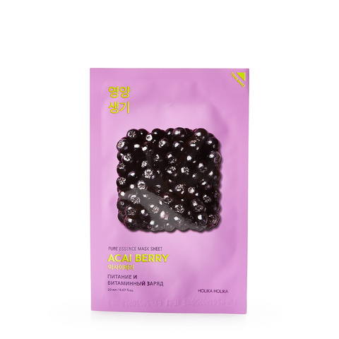 Витаминизирующая тканевая маска для лица Pure Essence Acai Berry