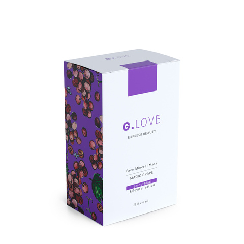 Разглаживающая маска для лица с минералами Magic Grape