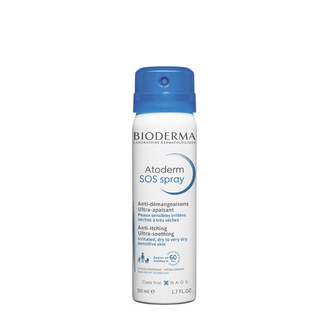 Успокаивающий SOS-спрей против зуда для лица и тела Atoderm
