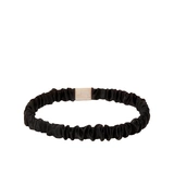 Повязка на голову узкая Ayris Silk  из натурального шёлка, арт. 5012, цвет глубокий черный