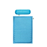 Массажный комплект: коврик + валик голубой/Набор Relaxmat ГОЛУБОЙ:Игольчатый коврик  60Х40+ Универса