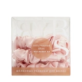 Резинки средние  Ayris Silk  из натурального шёлка, арт. 5008, цвет розовая пудра 3 шт