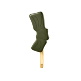 Зажим бант, оливковый