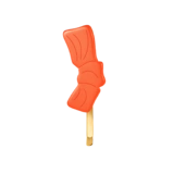 Зажим бант, коралловый