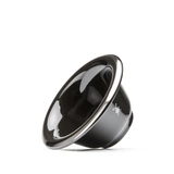 Чаша бля бритья Muehle черный фарфор платиновый обод