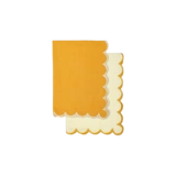 Набор кухонных полотенец с контрастным кантом горчичного цвета из коллекции Trendy Ruffles, 50х70 см