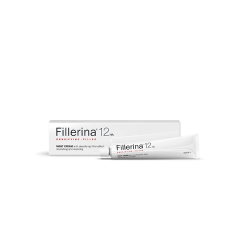 Восстанавливающий ночной крем для лица Fillerina 12 12HA Densifying-Filler, уровень 4