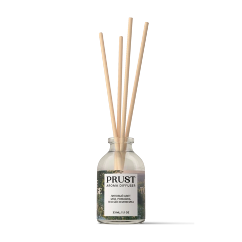 Диффузор PRUST 33 мл / Я бы хотел изменить мир! (липовый цвет, ромашка,лесная земляника, мед)