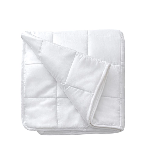 Односпальное утяжеленное одеяло, цвет белый