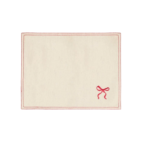 Салфетка под приборы Fancy Bows бежевого цвета из коллекции Essential, 35х45 см