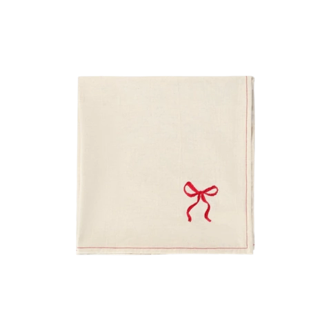 Скатерть Fancy Bows бежевого цвета из коллекции Essential, 180х180 см