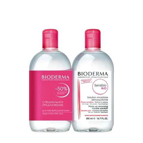 Мицеллярная вода для чувствительной кожи лица Sensibio H2O