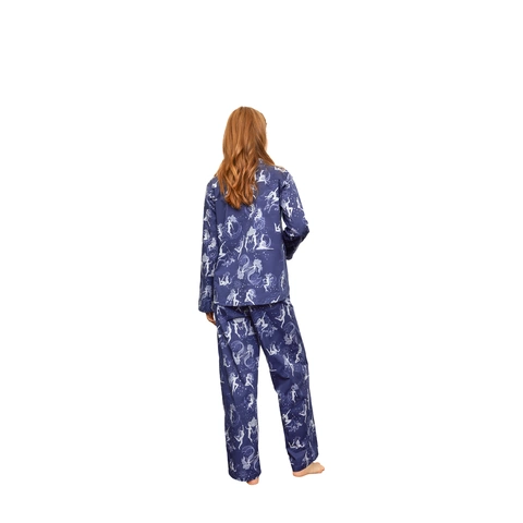 Пижамный костюм с брюками Astrology Blue