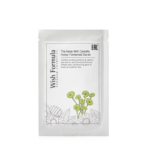 Смягчающая тканевая маска с центеллой и медом The mask with centella honey fermented serum