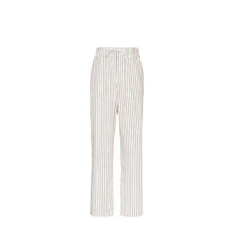 Пижамные штаны в бело-коричневую полоску White & Brown