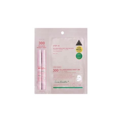 Двухфазная маска с микроиглами и коллагеном Collagen Reedle Shot 300 2step Mask, 25+1,5 г
