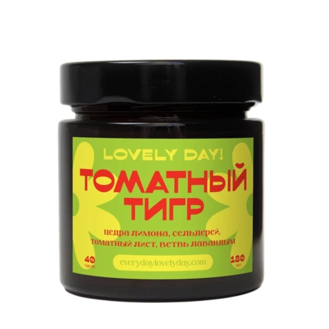 Соевая ароматическая свеча Томатный тигр