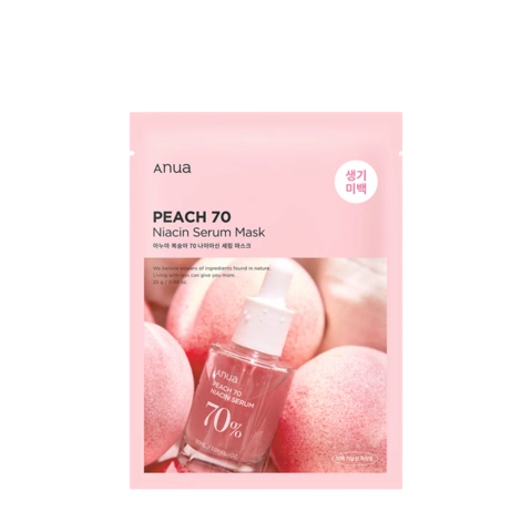 Тканевая маска-сыворотка для сияния кожи с экстрактом персика / PEACH NIACIN SERUM MASK