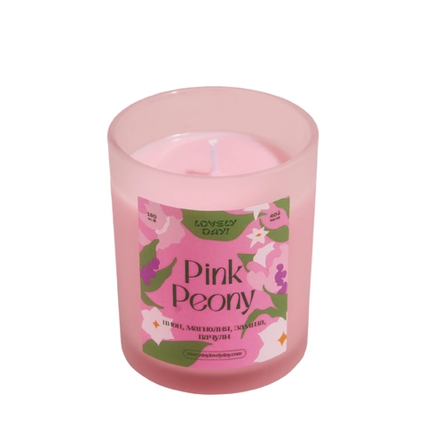 Свеча из соевого воска Pink Peony