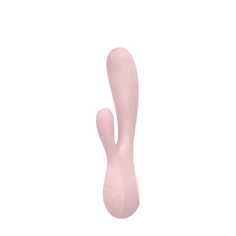 Вибратор-кролик с управлением через приложение Mono Flex, цвет розовый