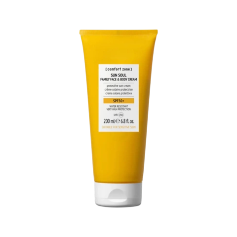 "ЗАЩИТА ОТ СОЛНЦА" ВОДОСТОЙКИЙ КРЕМ ДЛЯ ВЗРОСЛЫХ И ДЕТЕЙ СПФ50+  / FACE AND BODY CREAM SPF 50+
