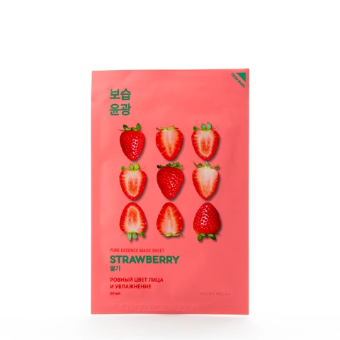 Тканевая маска для лица «Ровный цвет лица и увлажнение» Strawberry