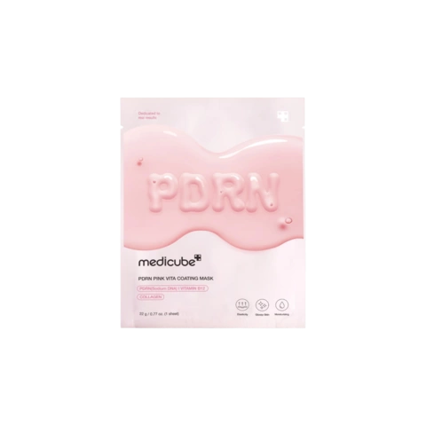 Увлажняющая тканевая маска для сияния с PDRN Pink Vita Coating Mask, 22г