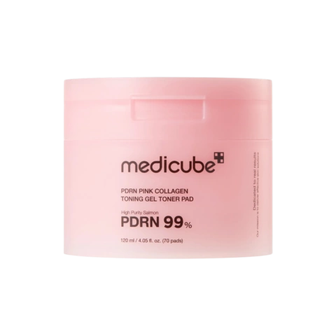 Ультратонкие гидрогелевые тонер-пэды с PDRN Pink Collagen Toning Gel Toner Pads, 70шт (120мл)