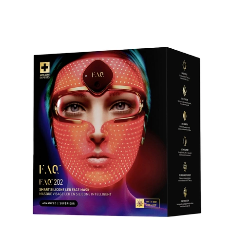 FAQ™ 201 Ultra-Lightweight Silicone RGB LED Anti Aging Face Mask Treatment