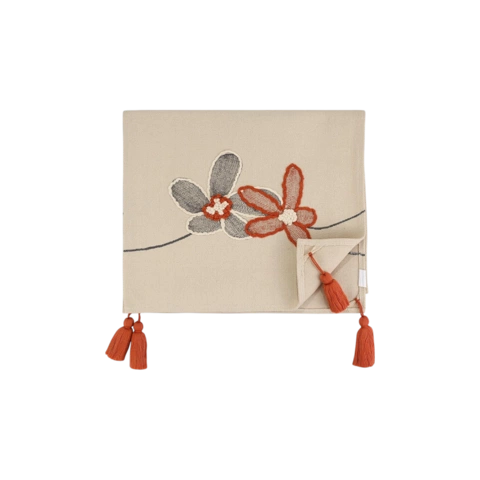 Дорожка на стол Stone flowers из коллекции Ethnic, 45х150 см