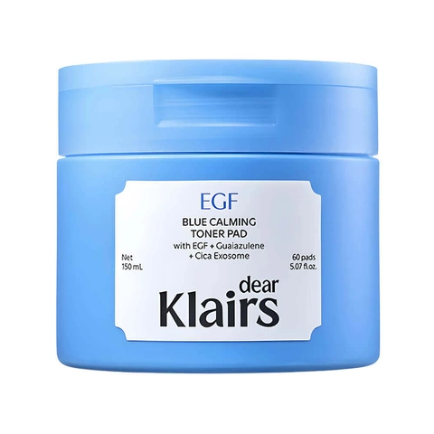 Успокаивающие пэды KLAIRS EGF Blue Calming Toner Pad 150ml (60 Pads)
