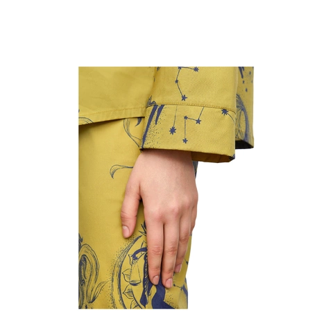 Пижамный костюм с брюками Astrology Mustard