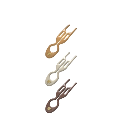 Бокс (3 шт) Hairpin No1 - Set Milano Collectioin - Мокачино/Молочный/Карамельный