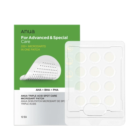 Патчи от прыщей с микроиглами и кислотами / TRIPLE ACID SPOT CARE MICRODART PATCH 12EA