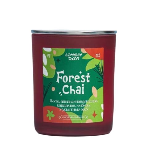 Соевая ароматическая свеча Forest Chai / Лесной чай
