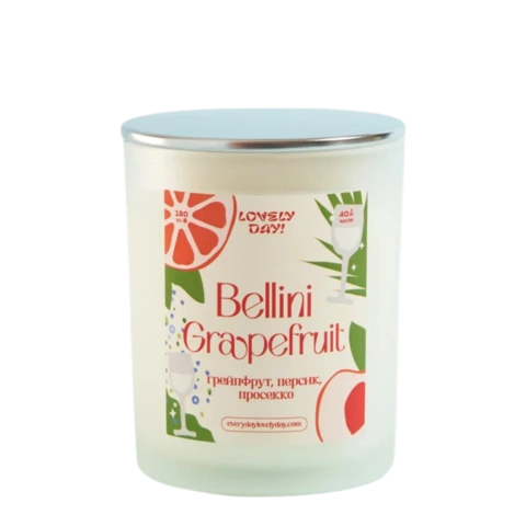 Соевая ароматическая свеча Грейпфрутовый беллини / Bellini Grapefruit