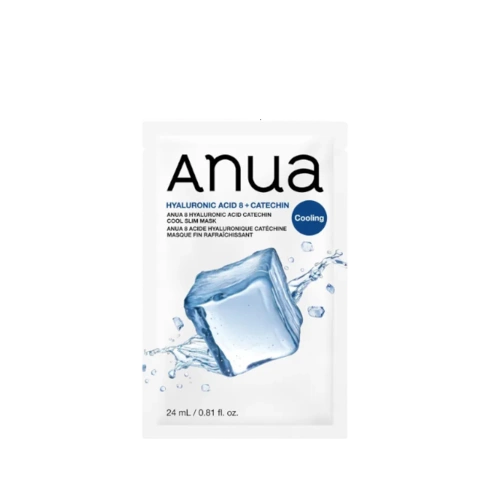 Маска с комплексом 8 видов гиалуроновой кислоты / ANUA 8 HYALURONIC ACID CATECHIN COOL SLIM MASK