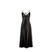 Шелковое платье-комбинация, цвет глубокий черный
