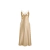 Шелковое платье-комбинация, цвет классический бежевый
