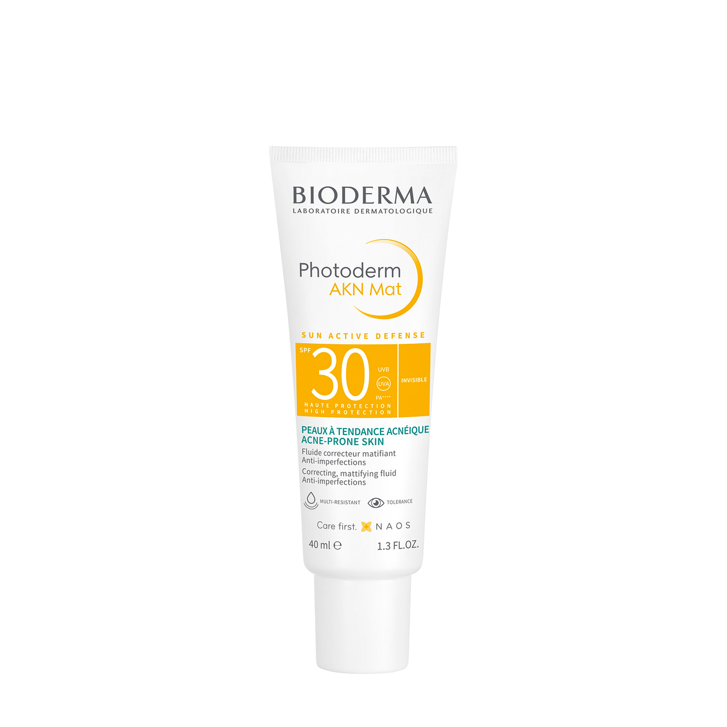 BIODERMA BIODERMA Солнцезащитная матирующая эмульсия для проблемной кожи лица SPF 30 Photoderm AKN Mat 40 мл