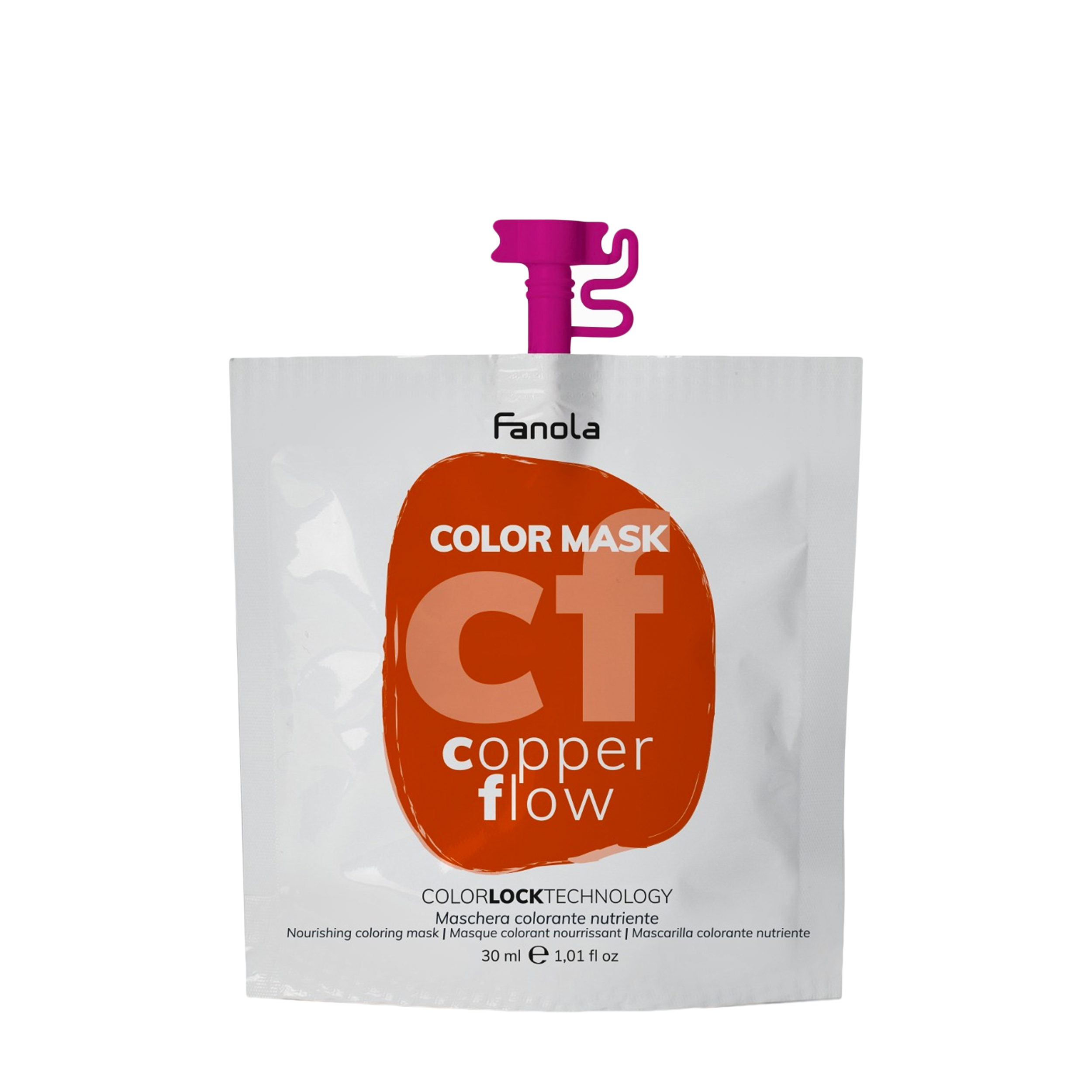 Fanola Fanola Оттеночная маска для волос Color Mask, оттенок медный 30 мл