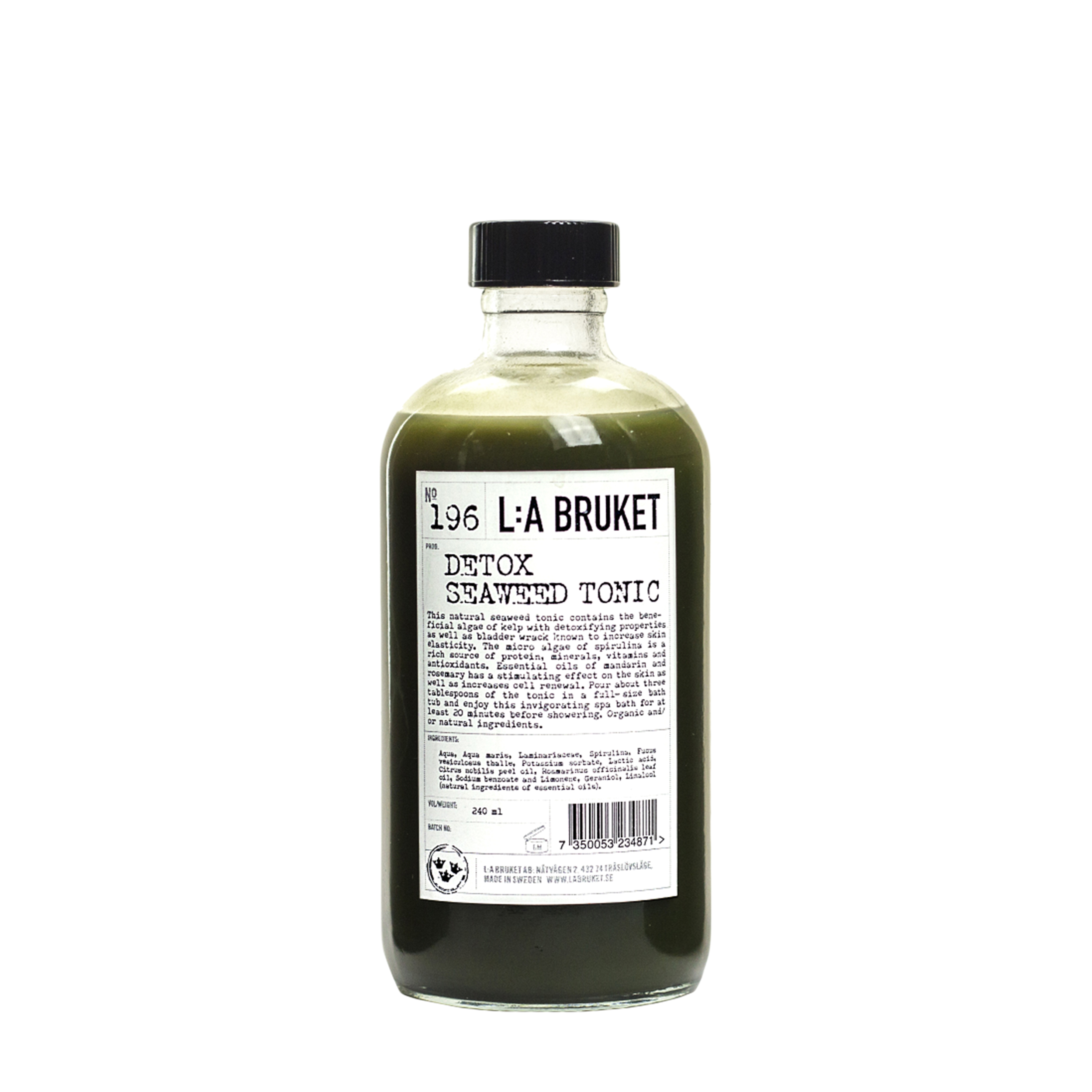 L:A BRUKET L:A BRUKET Тоник для ванны с водорослями и спирулиной 196 Detox 240 мл