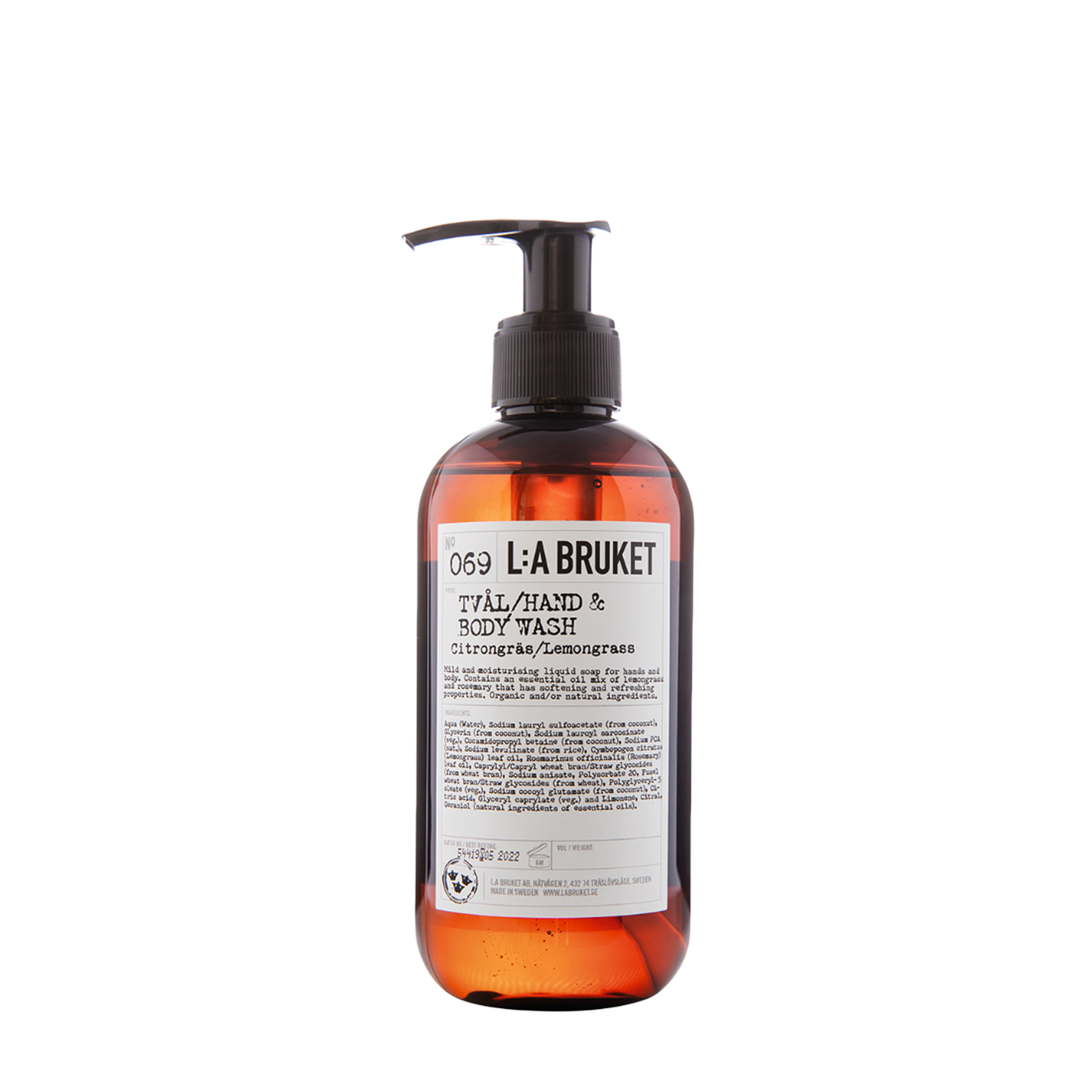 Купить L:A BRUKET L:A BRUKET 069 Жидкое мыло для тела и рук «Лемонграсс» 240 мл