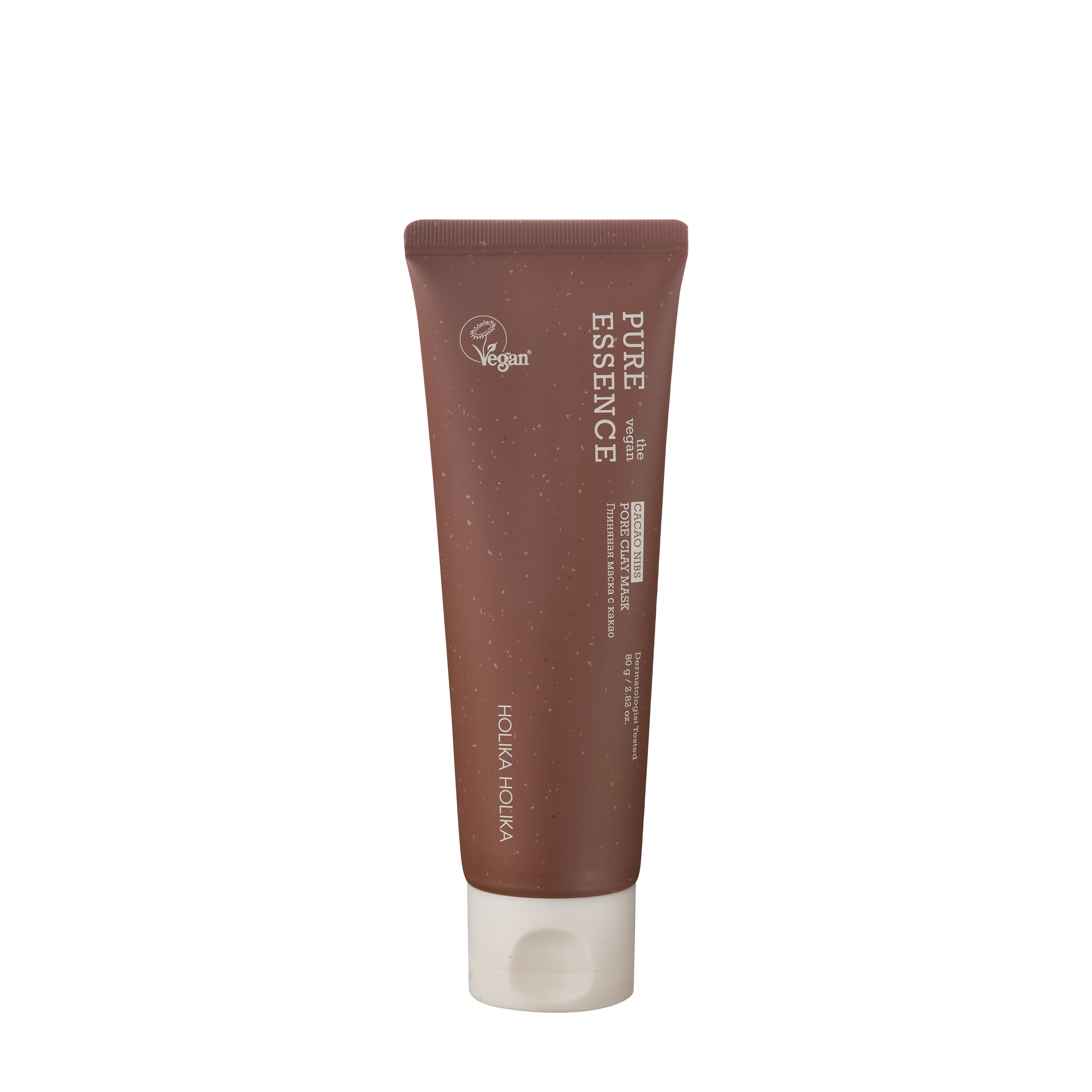 Holika Holika Holika Holika Очищающая глиняная маска для лица с какао Pure Essence The Vegan Cacao Nibs Pore Clay Mask 80г 2000₽